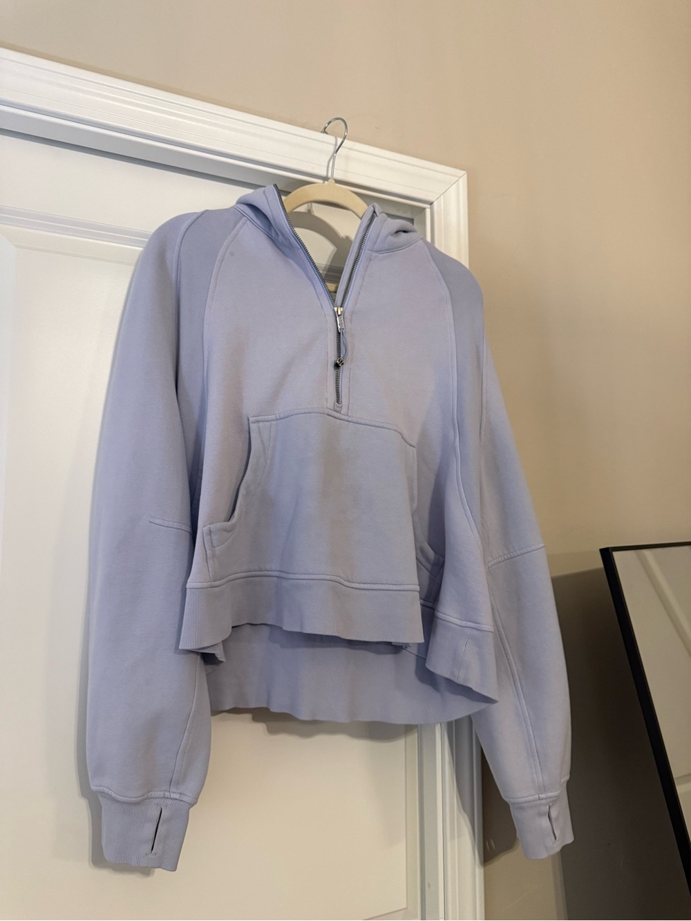 lululemon athletica Lavender Half-Zip Hooded Sweater